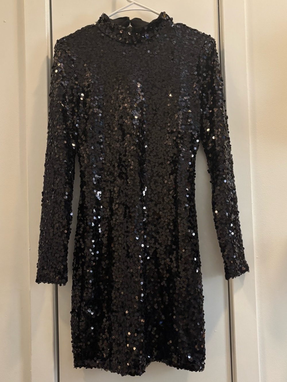 Backless Sequin Mini Dress